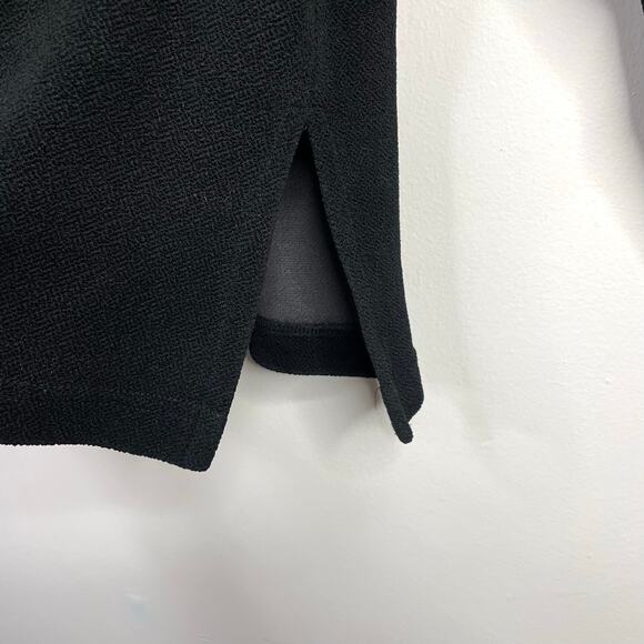 Vintage Y2K Soft Surroundings Black Crepe Knit Kimono Asian Flowy Artsy Jacket L - Picture 8 of 13